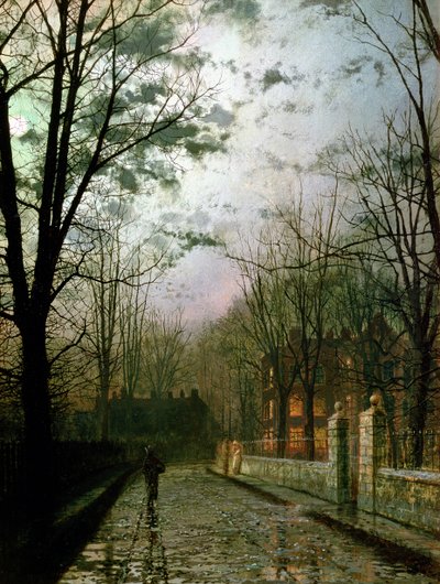 1 x tagliere di taglio di vetro John ATKINSON GRIMSHAW Autunni bagliore dorato 