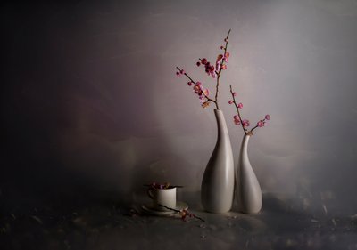 Natura morta con fiori primaverili da John-Mei Zhong