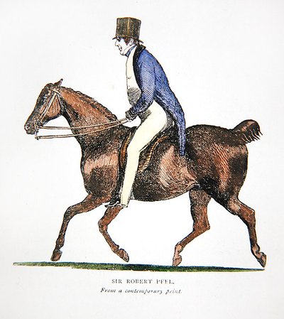 Sir Robert Peel, da una stampa contemporanea da John  Doyle