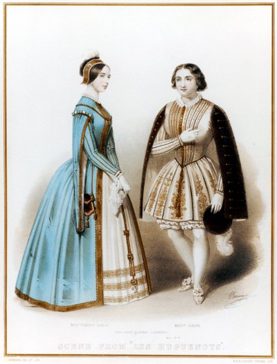 Pauline Viardot-Garcia, mezzosoprano francese e compositrice di nascita spagnola, & Marietta Alboni, contralto italiana, nell