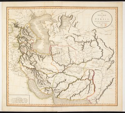 Mappa della Persia da John (after) Cary