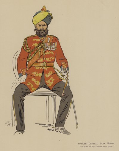 Ufficiale del Central India Horse da John (after) Charlton