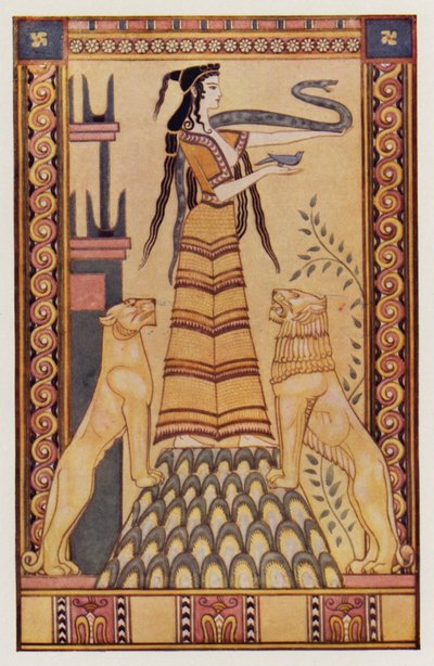 La dea serpente di Creta da John (after) Duncan
