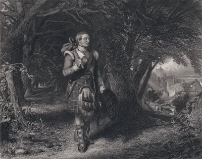 Illustrazione per Il ritorno del soldato di Robert Burns da John (after) Faed