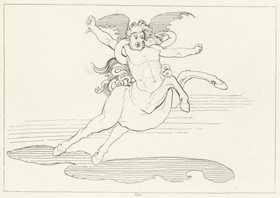 Caco, Inferno, Canto 25 (incisione) da John (after) Flaxman