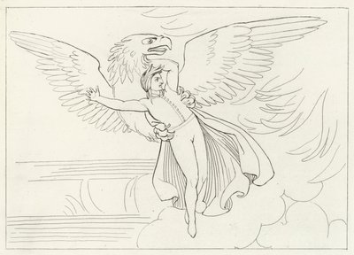 Il sogno di Dante, Purgatorio, Canto 9 (incisione) da John (after) Flaxman