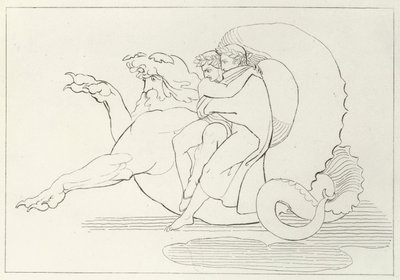 Gerione, Inferno, Canto 17 da John (after) Flaxman