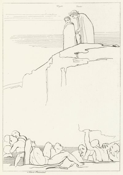 Malebolge, Inferno, Canto 18 (incisione) da John (after) Flaxman
