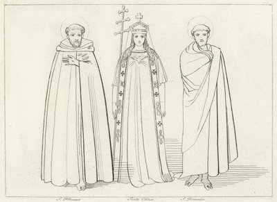 La Chiesa, Paradiso, Canto 11 (incisione) da John (after) Flaxman