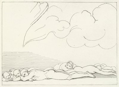 Il terremoto, Purgatorio, Canto 20 da John (after) Flaxman