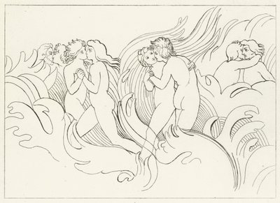 Il Destino Infuocato, Purgatorio, Canto 26 (incisione) da John (after) Flaxman