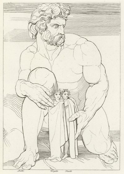 I Giganti, Inferno, Canto 31 (incisione) da John (after) Flaxman