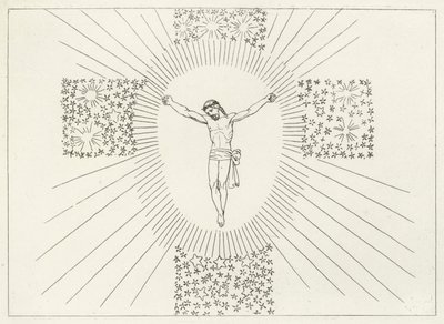 La croce gloriosa, Paradiso, Canto 14 (incisione) da John (after) Flaxman