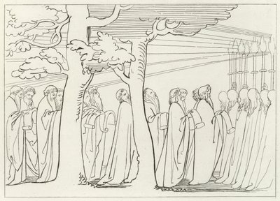 La processione degli anziani, Purgatorio, Canto 29 (incisione) da John (after) Flaxman