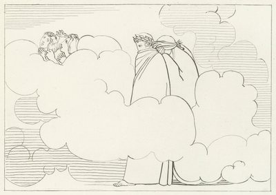 La Regione del Fumo, Purgatorio, Canto 16 (incisione) da John (after) Flaxman