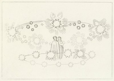 La Regione del Sole, Paradiso, Canto 10 (incisione) da John (after) Flaxman