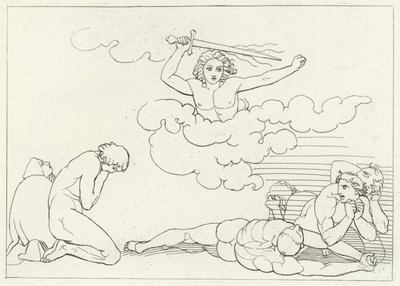 I Terrori della Colpa, Paradiso, Canto 22 (incisione) da John (after) Flaxman