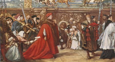 Cardinale Wolsey sulla strada per Westminster Hall da John (after) Gilbert