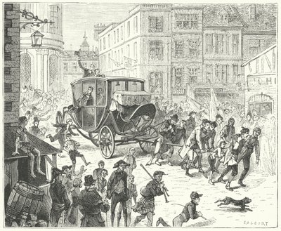 Il diplomatico francese Jacques Lauriston a Londra per trasmettere la ratifica della Pace di Amiens da John (after) Gilbert