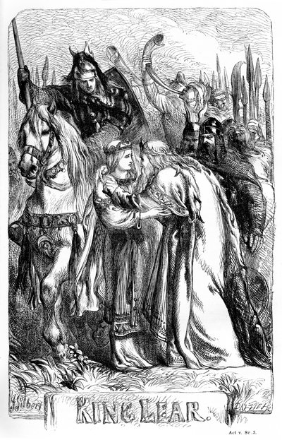 Re Lear da John (after) Gilbert