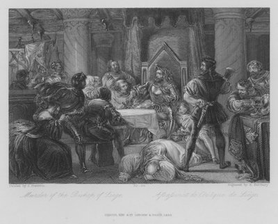 Omicidio del Vescovo di Liegi da John (after) Gilbert