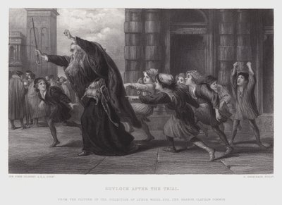 Shylock dopo il processo da John (after) Gilbert