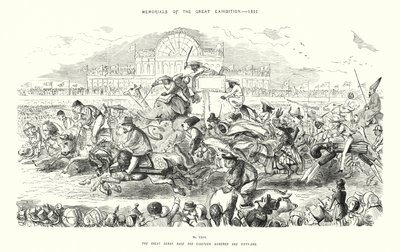 Memoriali della Grande Esposizione del 1851, La grande corsa di Derby del 1851 (incisione) da John (after) Leech