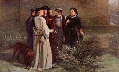 Shakespeare: La Rosa Rossa e la Bianca, Enrico VI, Parte I, Atto II, Scena 4 da John (after) Pettie