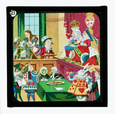 Alice nel Paese delle Meraviglie, diapositive colorate da John (after) Tenniel
