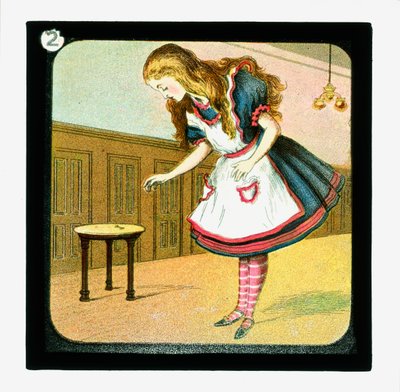 Alice nel Paese delle Meraviglie, Diapositive colorate da John (after) Tenniel