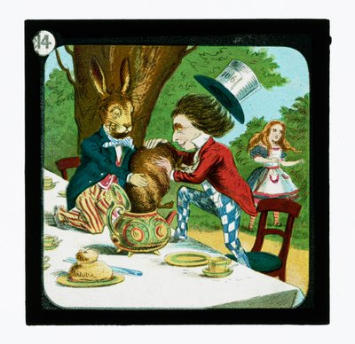 Alice nel Paese delle Meraviglie, Diapositive colorate da John (after) Tenniel