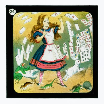 Alice nel Paese delle Meraviglie, Diapositive colorate da John (after) Tenniel