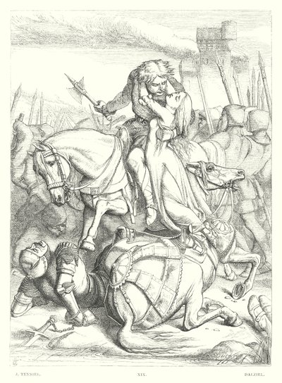 Il Childe Harold di Lord Byron, Canto III, Stanza 49 (incisione) da John (after) Tenniel