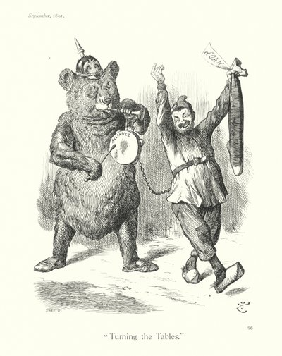 Cartone animato di Sir John Tenniel: "Ribaltare le sorti" da John (after) Tenniel