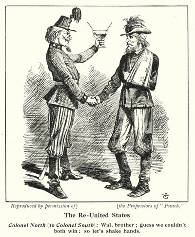 Gli Stati riuniti da John (after) Tenniel