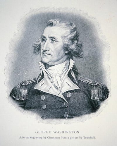 George Washington, inciso da Thomas Cheesman (1760-1835) (litografia) da John (after) Trumbull