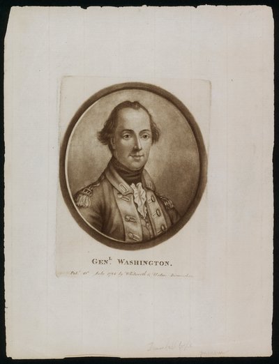 Ritratto del generale [George] Washington (incisione) da John (after) Trumbull