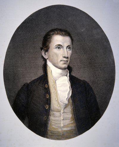 James Monroe (1758-1831) inciso da Asher Brown Durand (1796-1886) da John (after) Vanderlyn
