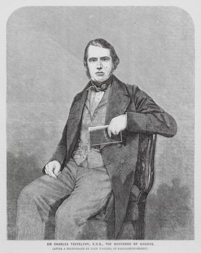 Sir Charles Trevelyan, amministratore coloniale britannico da John (after) Watkins