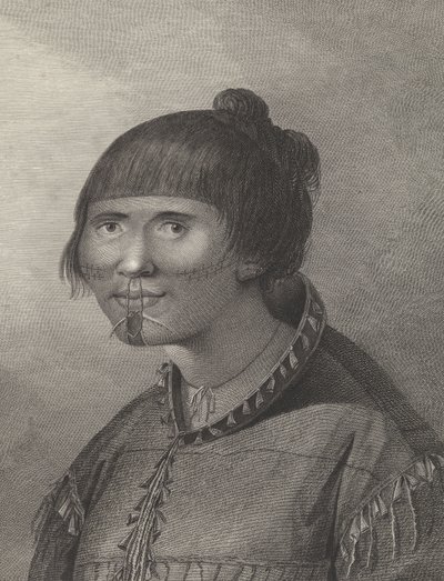 Una donna di Oonalashka, fine XVIII secolo da John (after) Webber
