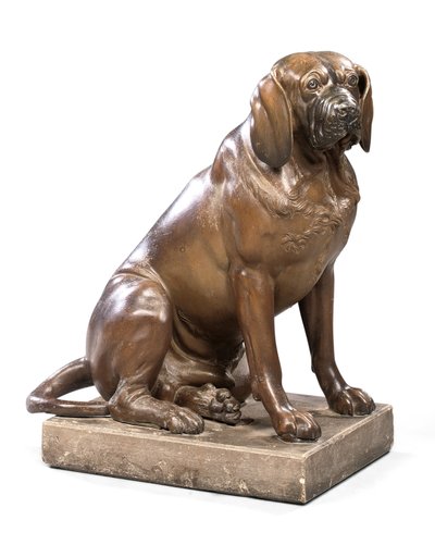 Un modello di cane di Giorgio III, c.1760 da John (attr. to) Cheere
