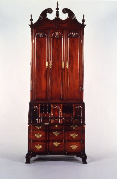 Scrivania e libreria Chippendale di Nicholas Brown, c.1760-70 da John (attr. to) Goddard