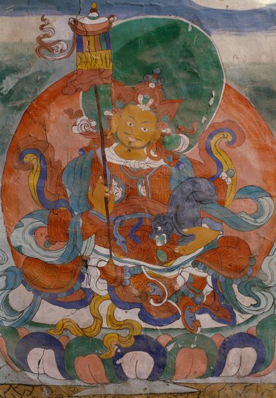 Pittura murale dal Monastero Lamaista di Hemis, Ladakh, India da Walter Charles Mills