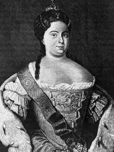 Ritratto di Caterina I (1684-1727), seconda moglie di Pietro il Grande e Imperatrice di Russia dal 1725 alla sua morte da Walter Charles Mills