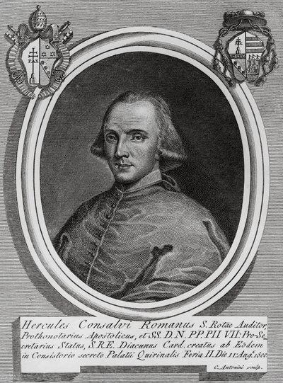 Ritratto di Ercole Consalvi (1757-1824), cardinale e politico italiano da Walter Charles Mills