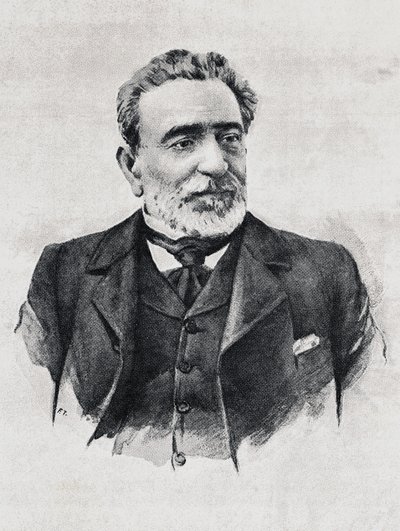 Ritratto di Praxedes Mateo Sagasta (1825-1903), Primo Ministro spagnolo da Walter Charles Mills
