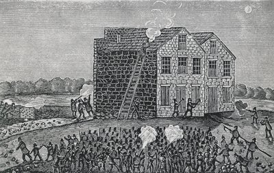 Folla pro-schiavitù che uccide il reverendo Elijah Parish Lovejoy, 7 novembre da Walter Charles Mills