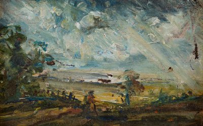 Schizzo en plein air di una baia da John (manner of) Constable