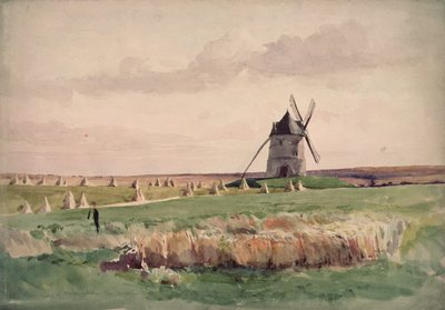 Il campo di battaglia di Crécy, 26 agosto 1346 da John Absolon