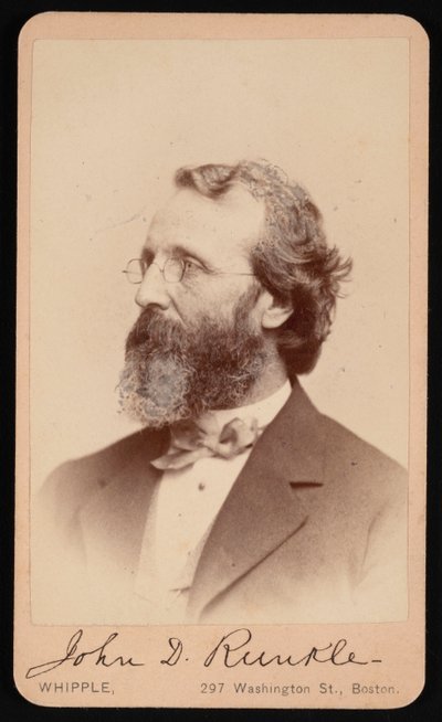Ritratto di John Daniel Runkle 1822-1902 da John Adams Whipple